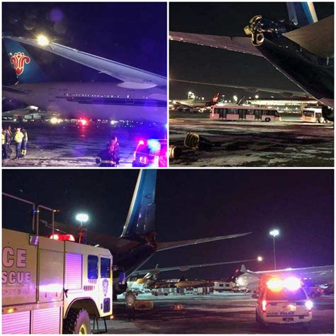 two passenger jets collided on a runway
